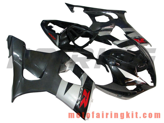 Kits de carenado aptos para GSXR1000 K3 2003 2004 GSXR 1000 GSX R1000 K3 03 04 Molde de inyección de plástico ABS Carrocería completa para motocicleta Marco de carrocería de posventa (plata y gris) B042