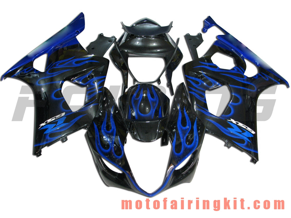 Kits de carenado aptos para GSXR1000 K3 2003 2004 GSXR 1000 GSX R1000 K3 03 04 Molde de inyección de plástico ABS Carrocería completa para motocicleta Marco de carrocería de posventa (azul y negro) B043