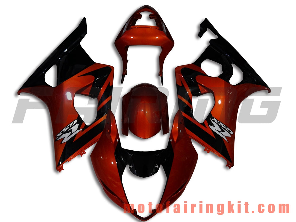 Fairing Kits Fit for GSXR1000 K3 2003 2004 GSXR 1000 GSX R1000 K3 03 04 Plastic ABS Injection Mold Complete Motorcycle Body Aftermarket Bodywork Frame (Red & Black) B047