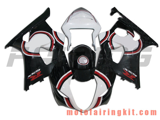 Kits de carenado aptos para GSXR1000 K3 2003 2004 GSXR 1000 GSX R1000 K3 03 04 Molde de inyección de plástico ABS Carrocería completa para motocicleta Marco de carrocería de posventa (blanco y negro) B048