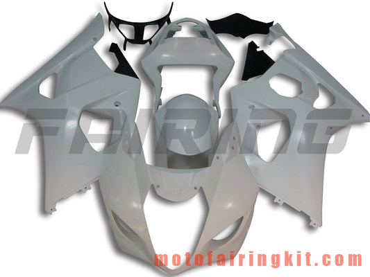 Fairing Kits Fit for GSXR1000 K3 2003 2004 GSXR 1000 GSX R1000 K3 03 04 Plastic ABS Injection Mold Complete Motorcycle Body Aftermarket Bodywork Frame (White) B049