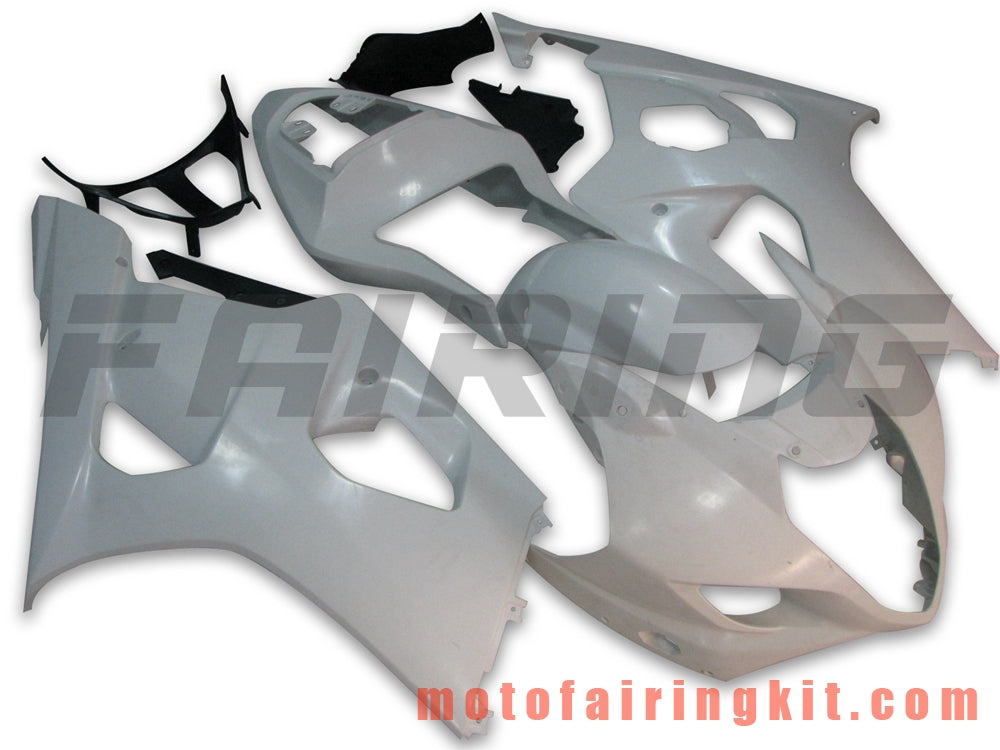 Fairing Kits Fit for GSXR1000 K3 2003 2004 GSXR 1000 GSX R1000 K3 03 04 Plastic ABS Injection Mold Complete Motorcycle Body Aftermarket Bodywork Frame (White) B049