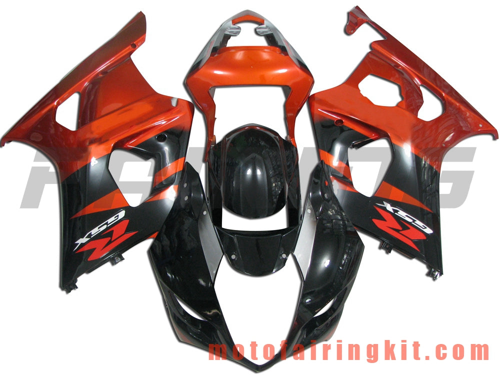 Fairing Kits Fit for GSXR1000 K3 2003 2004 GSXR 1000 GSX R1000 K3 03 04 Plastic ABS Injection Mold Complete Motorcycle Body Aftermarket Bodywork Frame (Red & Black) B050