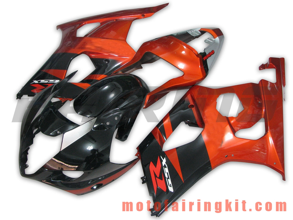 Kits de carenado aptos para GSXR1000 K3 2003 2004 GSXR 1000 GSX R1000 K3 03 04 Molde de inyección de plástico ABS Carrocería completa para motocicleta Marco de carrocería de posventa (rojo y negro) B050