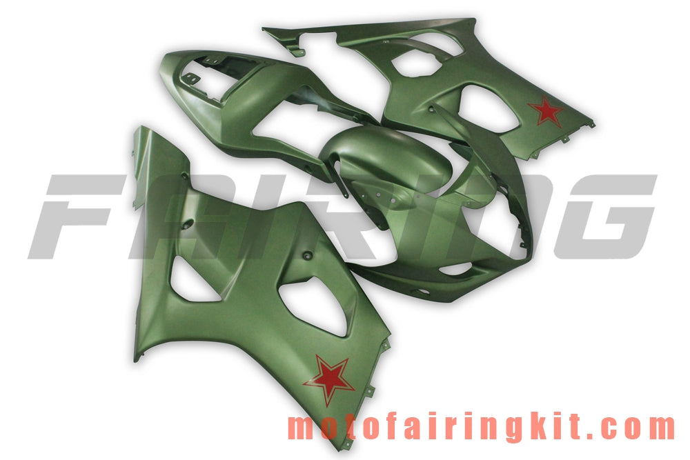 Fairing Kits Fit for GSXR1000 K3 2003 2004 GSXR 1000 GSX R1000 K3 03 04 Plastic ABS Injection Mold Complete Motorcycle Body Aftermarket Bodywork Frame (Green) B053