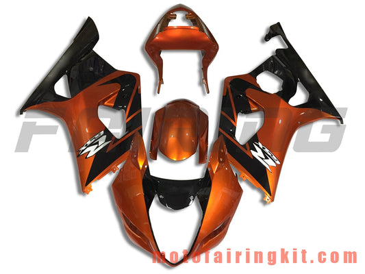 Fairing Kits Fit for GSXR1000 K3 2003 2004 GSXR 1000 GSX R1000 K3 03 04 Plastic ABS Injection Mold Complete Motorcycle Body Aftermarket Bodywork Frame (Orange & Black) B058