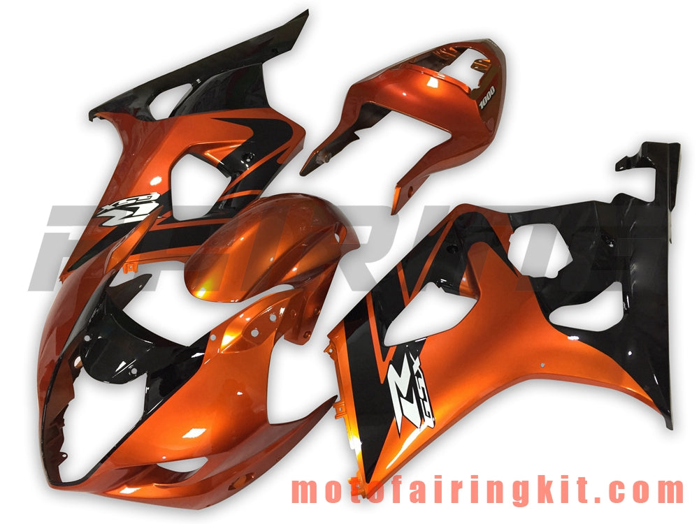 Fairing Kits Fit for GSXR1000 K3 2003 2004 GSXR 1000 GSX R1000 K3 03 04 Plastic ABS Injection Mold Complete Motorcycle Body Aftermarket Bodywork Frame (Orange & Black) B058