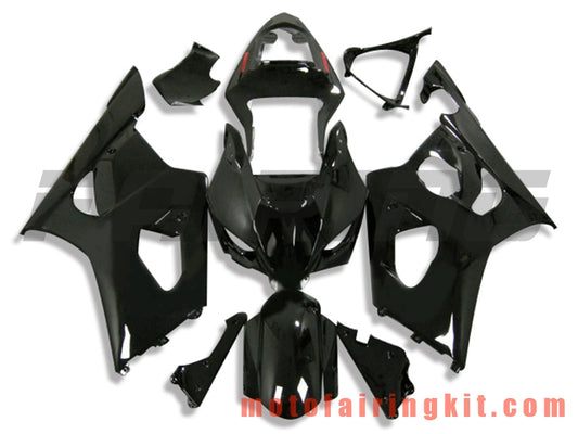 Fairing Kits Fit for GSXR1000 K3 2003 2004 GSXR 1000 GSX R1000 K3 03 04 Plastic ABS Injection Mold Complete Motorcycle Body Aftermarket Bodywork Frame (Black) B070