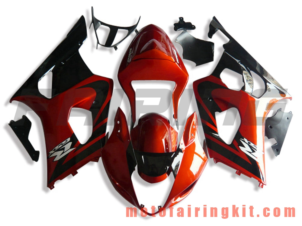 Kits de carenado aptos para GSXR1000 K3 2003 2004 GSXR 1000 GSX R1000 K3 03 04 Molde de inyección de plástico ABS Carrocería completa para motocicleta Marco de carrocería de posventa (naranja y negro) B076