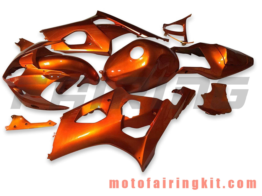 Fairing Kits Fit for GSXR1000 K3 2003 2004 GSXR 1000 GSX R1000 K3 03 04 Plastic ABS Injection Mold Complete Motorcycle Body Aftermarket Bodywork Frame (Gold) B079