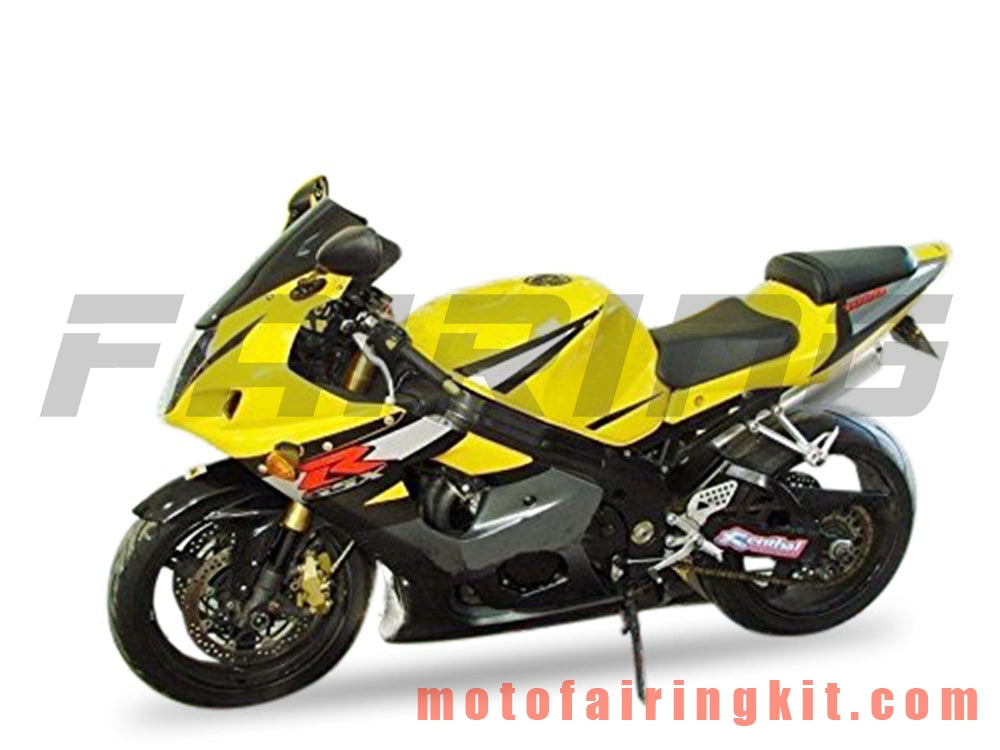 Fairing Kits Fit for GSXR1000 K3 2003 2004 GSXR 1000 GSX R1000 K3 03 04 Plastic ABS Injection Mold Complete Motorcycle Body Aftermarket Bodywork Frame (Yellow & Black) B088