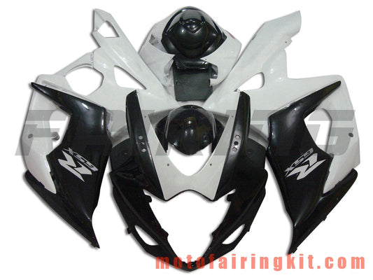 Fairing Kits Fit for GSXR1000 K5 2005 2006 GSXR 1000 GSX R1000 K5 05 06 Plastic ABS Injection Mold Complete Motorcycle Body Aftermarket Bodywork Frame (Black & White) B005