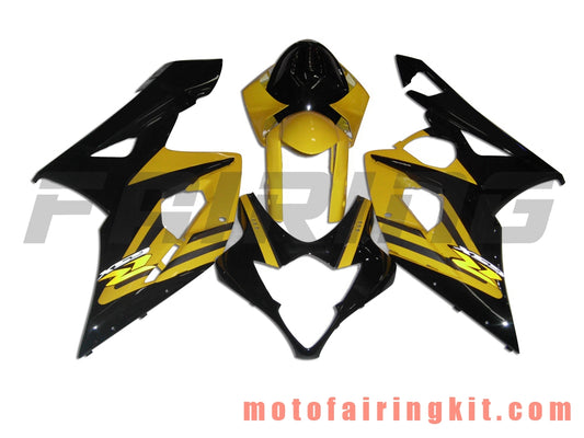 Kits de carenado aptos para GSXR1000 K5 2005 2006 GSXR 1000 GSX R1000 K5 05 06 Molde de inyección de plástico ABS Carrocería completa para motocicleta Marco de carrocería de posventa (amarillo y negro) B013