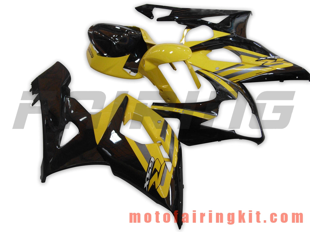 Fairing Kits Fit for GSXR1000 K5 2005 2006 GSXR 1000 GSX R1000 K5 05 06 Plastic ABS Injection Mold Complete Motorcycle Body Aftermarket Bodywork Frame (Yellow & Black) B013