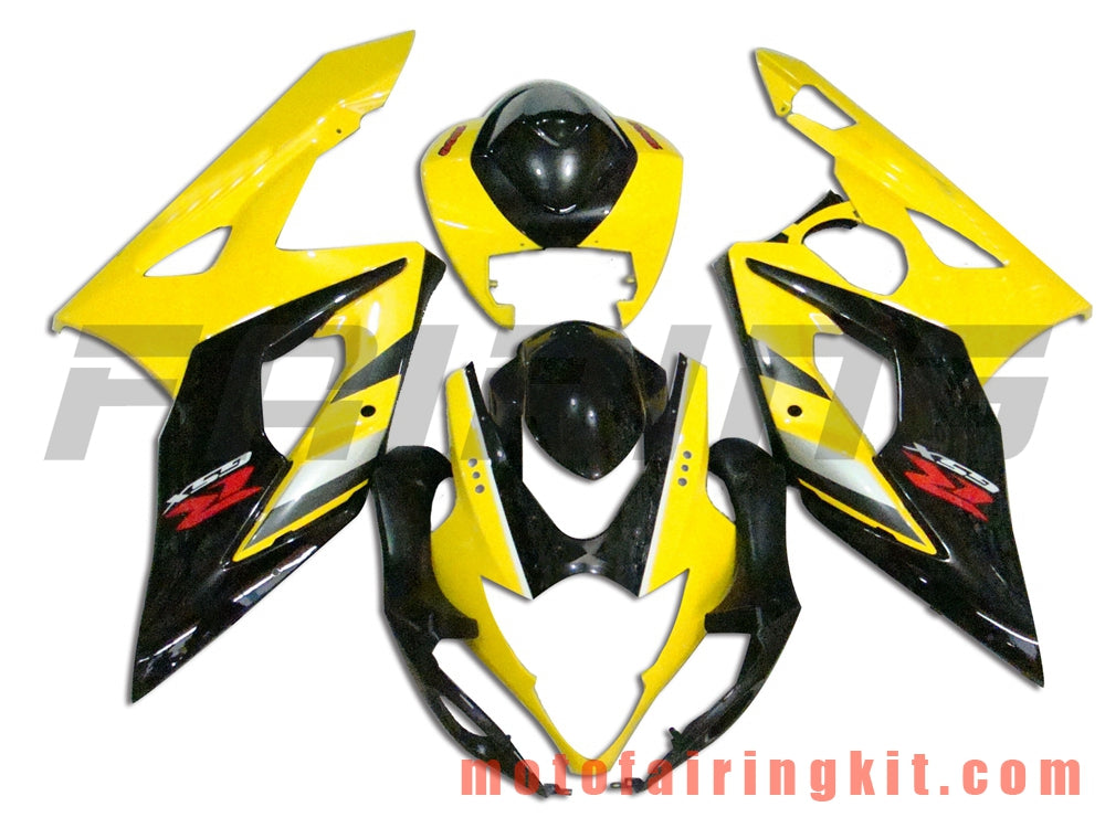 Fairing Kits Fit for GSXR1000 K5 2005 2006 GSXR 1000 GSX R1000 K5 05 06 Plastic ABS Injection Mold Complete Motorcycle Body Aftermarket Bodywork Frame (Yellow & Black) B014