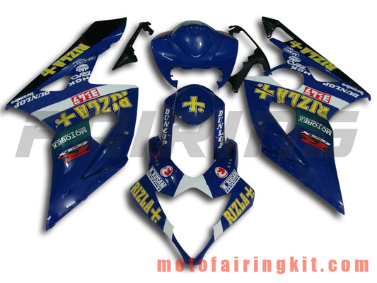 Kits de carenado aptos para GSXR1000 K5 2005 2006 GSXR 1000 GSX R1000 K5 05 06 Molde de inyección de plástico ABS Carrocería completa para motocicleta Carrocería del mercado de accesorios Marco (azul) B023