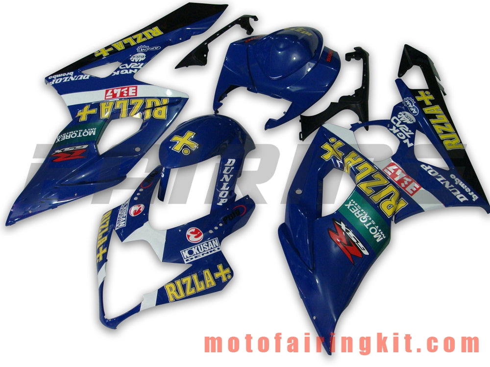 Kits de carenado aptos para GSXR1000 K5 2005 2006 GSXR 1000 GSX R1000 K5 05 06 Molde de inyección de plástico ABS Carrocería completa para motocicleta Carrocería del mercado de accesorios Marco (azul) B023