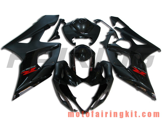 Fairing Kits Fit for GSXR1000 K5 2005 2006 GSXR 1000 GSX R1000 K5 05 06 Plastic ABS Injection Mold Complete Motorcycle Body Aftermarket Bodywork Frame (Black) B030