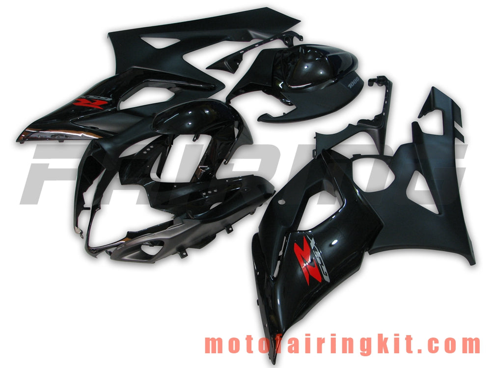 Fairing Kits Fit for GSXR1000 K5 2005 2006 GSXR 1000 GSX R1000 K5 05 06 Plastic ABS Injection Mold Complete Motorcycle Body Aftermarket Bodywork Frame (Black) B030