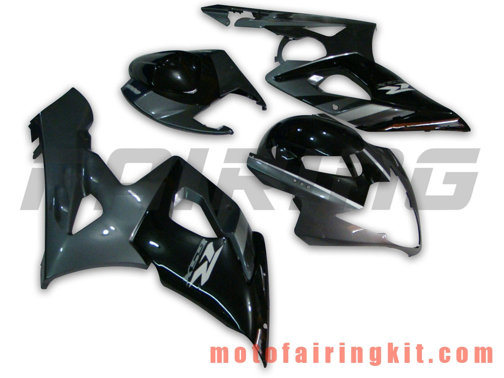 Fairing Kits Fit for GSXR1000 K5 2005 2006 GSXR 1000 GSX R1000 K5 05 06 Plastic ABS Injection Mold Complete Motorcycle Body Aftermarket Bodywork Frame (Gray & Black) B033