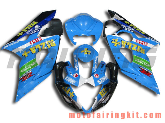 Fairing Kits Fit for GSXR1000 K5 2005 2006 GSXR 1000 GSX R1000 K5 05 06 Plastic ABS Injection Mold Complete Motorcycle Body Aftermarket Bodywork Frame (Blue & Black) B040