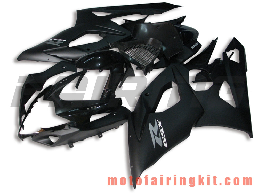 Fairing Kits Fit for GSXR1000 K5 2005 2006 GSXR 1000 GSX R1000 K5 05 06 Plastic ABS Injection Mold Complete Motorcycle Body Aftermarket Bodywork Frame (Black) B041