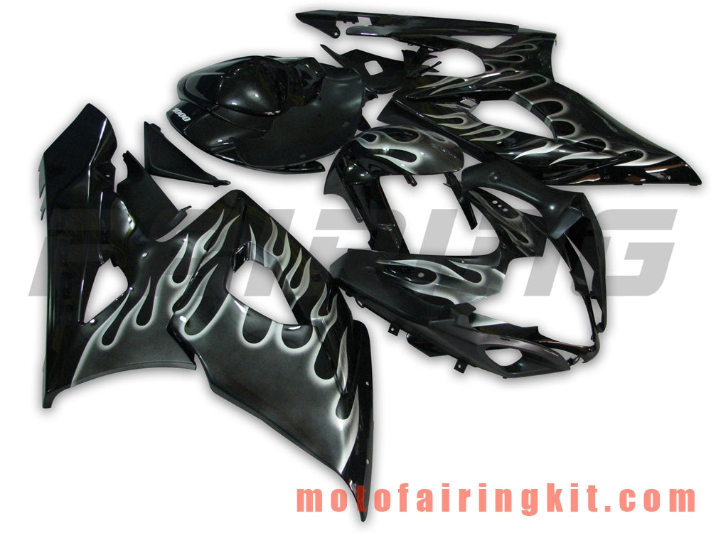 Fairing Kits Fit for GSXR1000 K5 2005 2006 GSXR 1000 GSX R1000 K5 05 06 Plastic ABS Injection Mold Complete Motorcycle Body Aftermarket Bodywork Frame (Black) B049