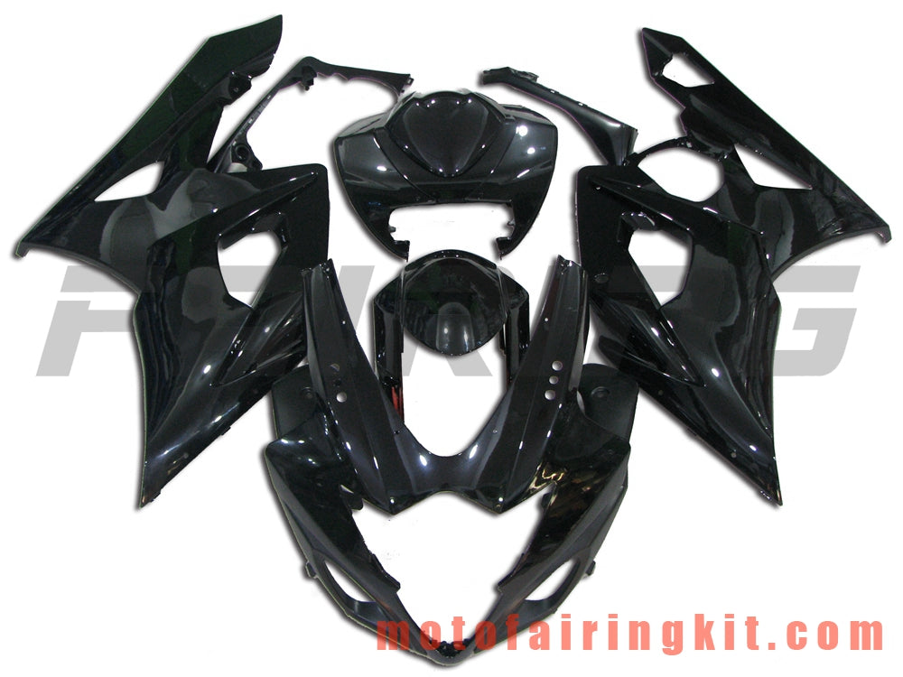 Fairing Kits Fit for GSXR1000 K5 2005 2006 GSXR 1000 GSX R1000 K5 05 06 Plastic ABS Injection Mold Complete Motorcycle Body Aftermarket Bodywork Frame (Black) B051