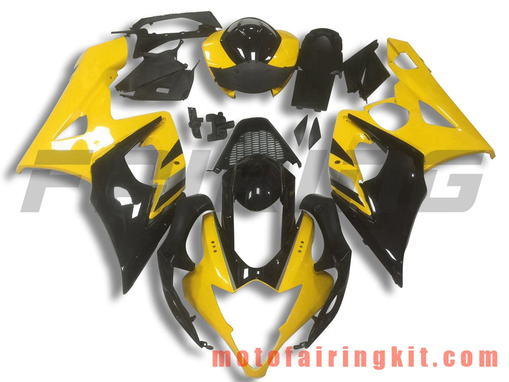 Fairing Kits Fit for GSXR1000 K5 2005 2006 GSXR 1000 GSX R1000 K5 05 06 Plastic ABS Injection Mold Complete Motorcycle Body Aftermarket Bodywork Frame (Black & Yellow) B055