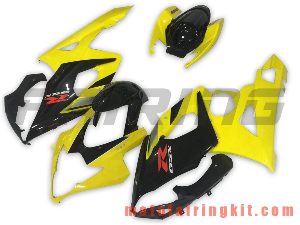 Fairing Kits Fit for GSXR1000 K5 2005 2006 GSXR 1000 GSX R1000 K5 05 06 Plastic ABS Injection Mold Complete Motorcycle Body Aftermarket Bodywork Frame (Yellow & Black) B059