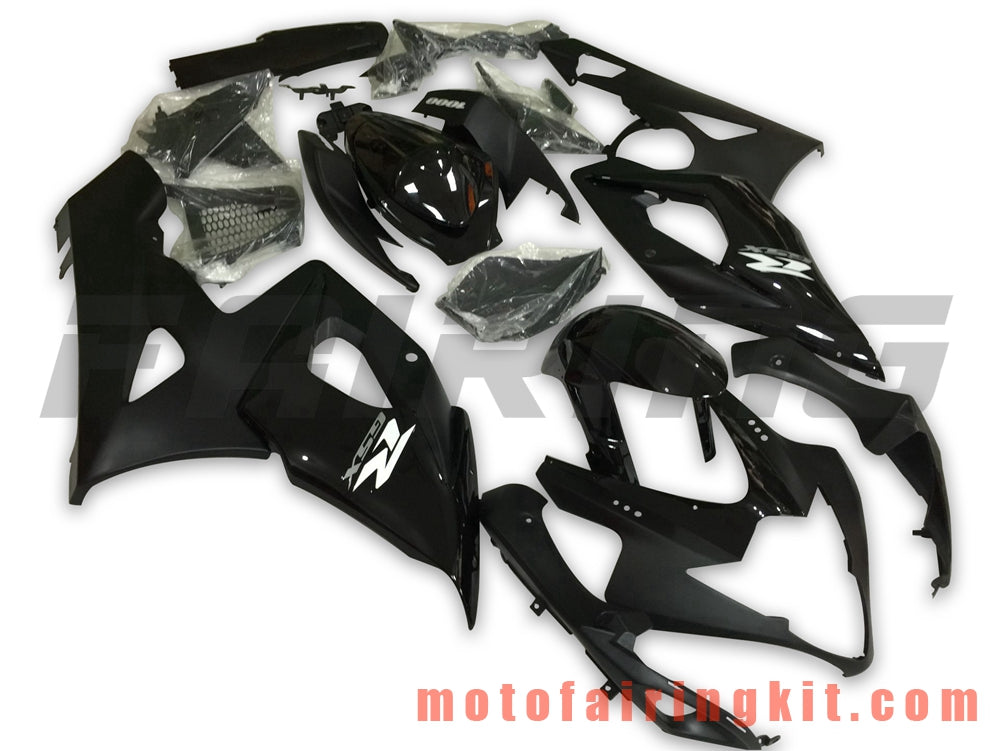 Fairing Kits Fit for GSXR1000 K5 2005 2006 GSXR 1000 GSX R1000 K5 05 06 Plastic ABS Injection Mold Complete Motorcycle Body Aftermarket Bodywork Frame (Black) B060