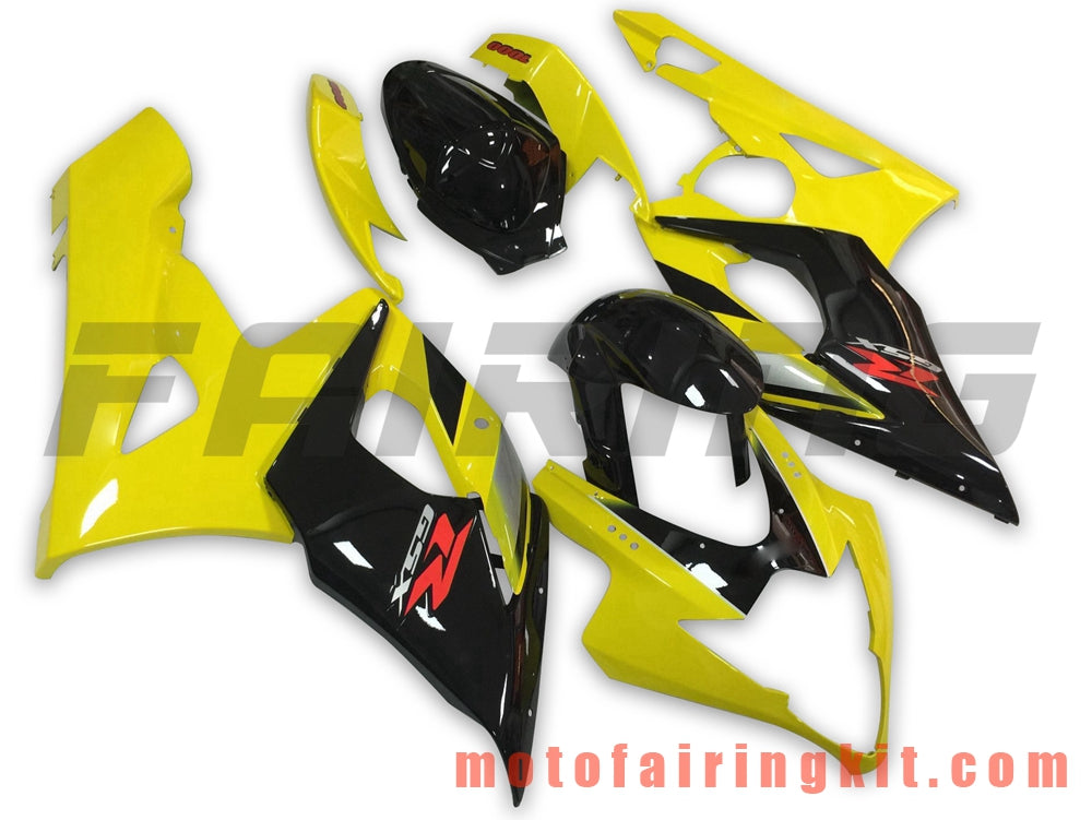 Fairing Kits Fit for GSXR1000 K5 2005 2006 GSXR 1000 GSX R1000 K5 05 06 Plastic ABS Injection Mold Complete Motorcycle Body Aftermarket Bodywork Frame (Yellow & Black) B062