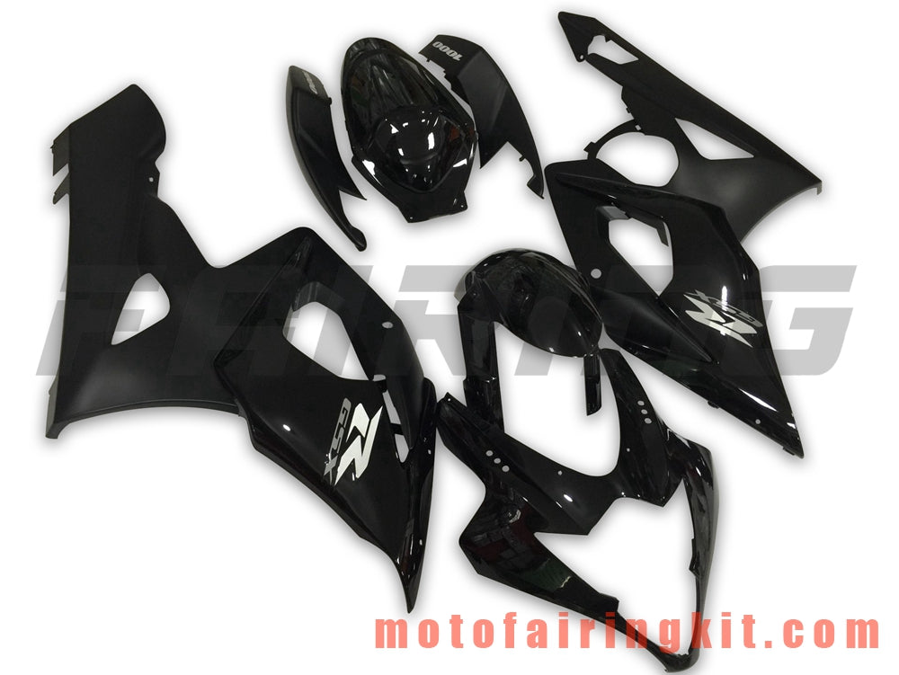 Fairing Kits Fit for GSXR1000 K5 2005 2006 GSXR 1000 GSX R1000 K5 05 06 Plastic ABS Injection Mold Complete Motorcycle Body Aftermarket Bodywork Frame (Black) B063