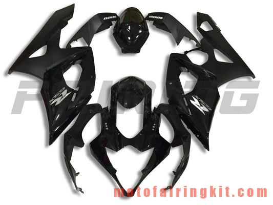 Fairing Kits Fit for GSXR1000 K5 2005 2006 GSXR 1000 GSX R1000 K5 05 06 Plastic ABS Injection Mold Complete Motorcycle Body Aftermarket Bodywork Frame (Black) B065