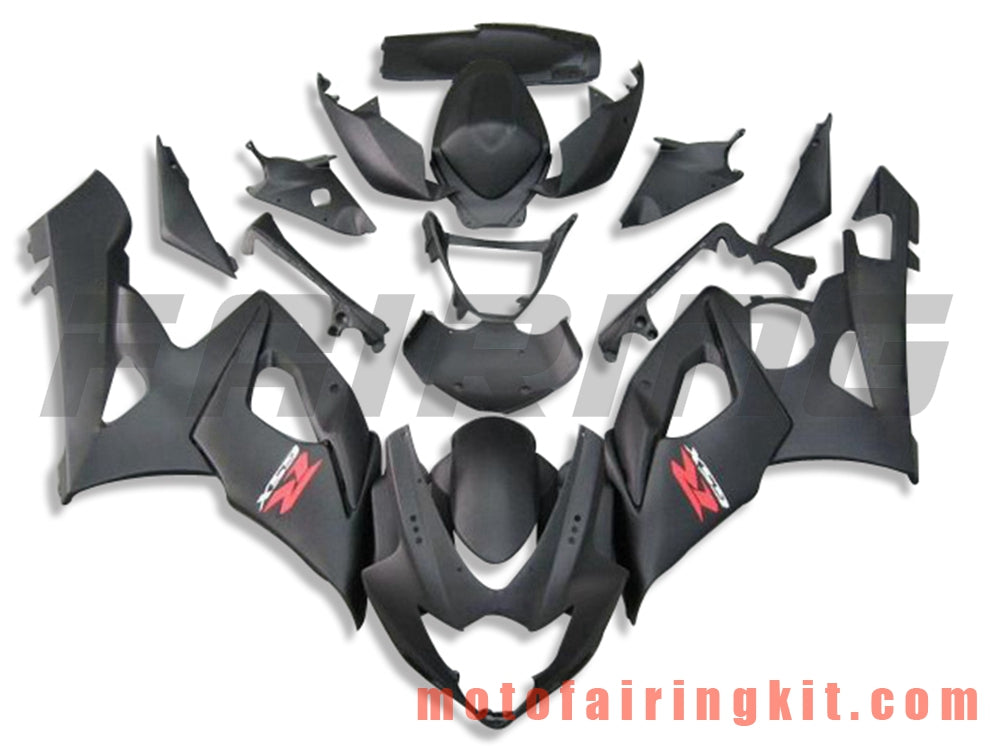 Fairing Kits Fit for GSXR1000 K5 2005 2006 GSXR 1000 GSX R1000 K5 05 06 Plastic ABS Injection Mold Complete Motorcycle Body Aftermarket Bodywork Frame (Black) B075