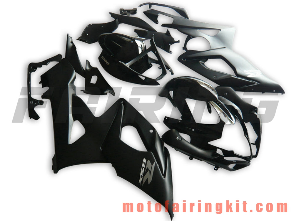 Fairing Kits Fit for GSXR1000 K5 2005 2006 GSXR 1000 GSX R1000 K5 05 06 Plastic ABS Injection Mold Complete Motorcycle Body Aftermarket Bodywork Frame (Black) B079