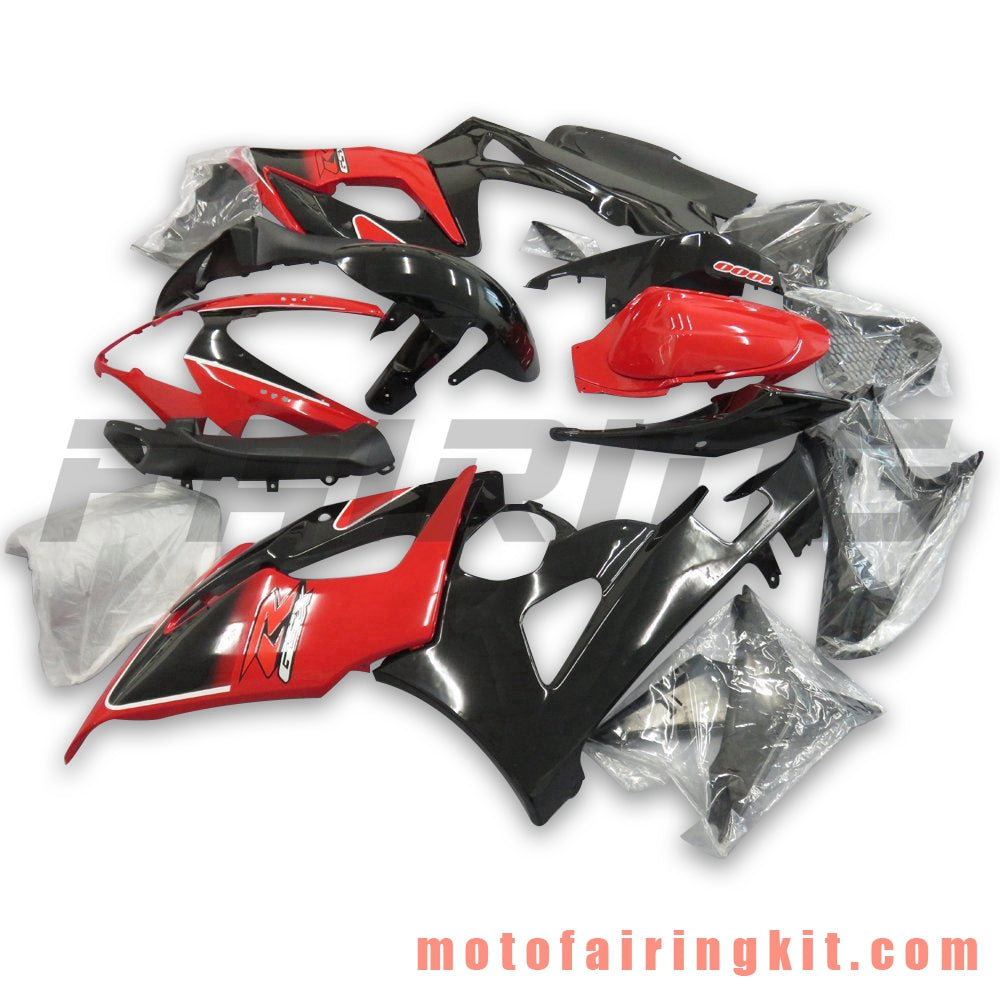 Fairing Kits Fit for GSXR1000 K5 2005 2006 GSXR 1000 GSX R1000 K5 05 06 Plastic ABS Injection Mold Complete Motorcycle Body Aftermarket Bodywork Frame (Red & Black) B082