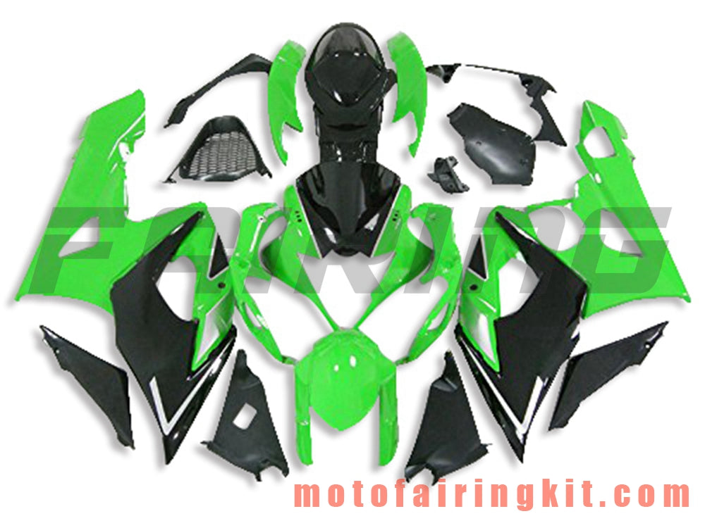 Fairing Kits Fit for GSXR1000 K5 2005 2006 GSXR 1000 GSX R1000 K5 05 06 Plastic ABS Injection Mold Complete Motorcycle Body Aftermarket Bodywork Frame (Green & Black) B084