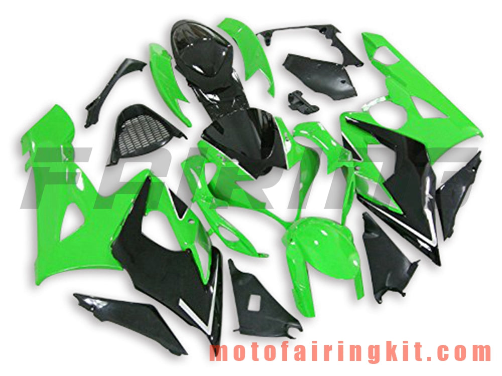 Fairing Kits Fit for GSXR1000 K5 2005 2006 GSXR 1000 GSX R1000 K5 05 06 Plastic ABS Injection Mold Complete Motorcycle Body Aftermarket Bodywork Frame (Green & Black) B084