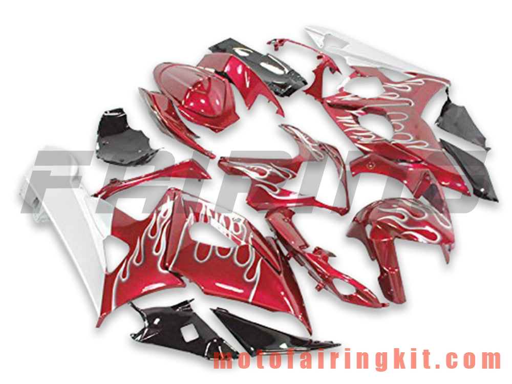 Fairing Kits Fit for GSXR1000 K5 2005 2006 GSXR 1000 GSX R1000 K5 05 06 Plastic ABS Injection Mold Complete Motorcycle Body Aftermarket Bodywork Frame (Red & White) B087