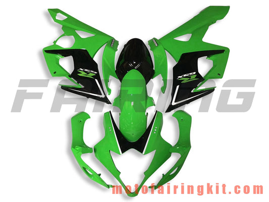 Fairing Kits Fit for GSXR1000 K5 2005 2006 GSXR 1000 GSX R1000 K5 05 06 Plastic ABS Injection Mold Complete Motorcycle Body Aftermarket Bodywork Frame (Green & Black) B090