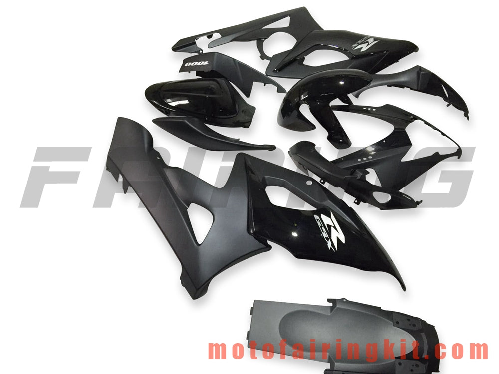 Fairing Kits Fit for GSXR1000 K5 2005 2006 GSXR 1000 GSX R1000 K5 05 06 Plastic ABS Injection Mold Complete Motorcycle Body Aftermarket Bodywork Frame (Black) B092