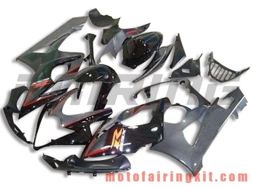 Fairing Kits Fit for GSXR1000 K5 2005 2006 GSXR 1000 GSX R1000 K5 05 06 Plastic ABS Injection Mold Complete Motorcycle Body Aftermarket Bodywork Frame (Black) B094