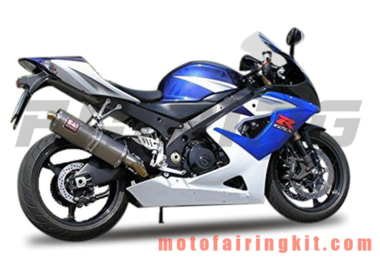 フェアリングキット GSXR1000 K5 2005 2006 GSXR 1000 GSX R1000 K5 05 06 プラスチック ABS 射出成型 完全なオートバイボディ アフターマーケットボディワークフレーム (ブルー &amp; ホワイト) B095