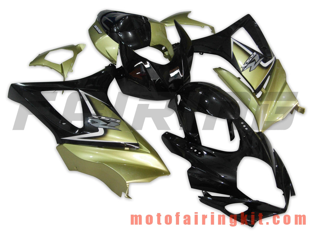 Fairing Kits Fit for GSXR1000 K7 2007 2008 GSXR 1000 GSX R1000 K7 07 08 Plastic ABS Injection Mold Complete Motorcycle Body Aftermarket Bodywork Frame (Black & Yellow) B003