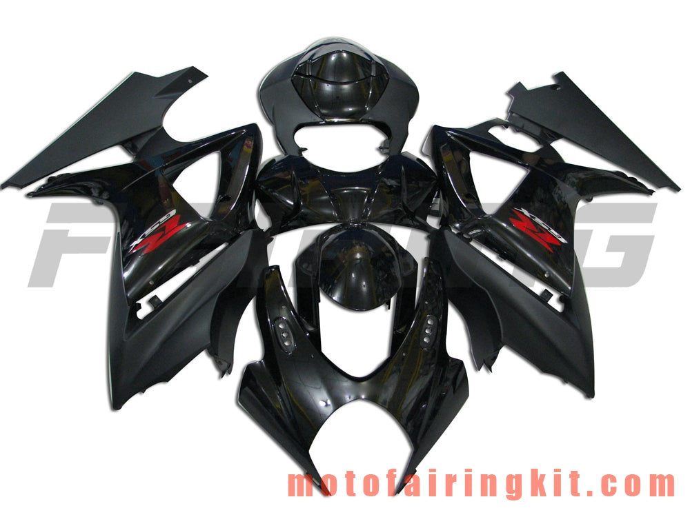 Fairing Kits Fit for GSXR1000 K7 2007 2008 GSXR 1000 GSX R1000 K7 07 08 Plastic ABS Injection Mold Complete Motorcycle Body Aftermarket Bodywork Frame (Black) B009