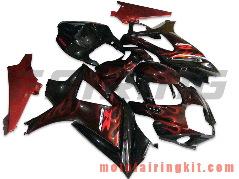 Fairing Kits Fit for GSXR1000 K7 2007 2008 GSXR 1000 GSX R1000 K7 07 08 Plastic ABS Injection Mold Complete Motorcycle Body Aftermarket Bodywork Frame (Black & Orange) B022