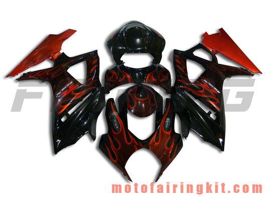 Fairing Kits Fit for GSXR1000 K7 2007 2008 GSXR 1000 GSX R1000 K7 07 08 Plastic ABS Injection Mold Complete Motorcycle Body Aftermarket Bodywork Frame (Orange & Black) B023