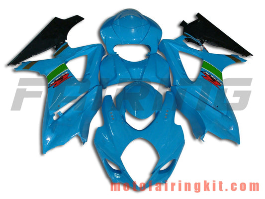 Kits de carenado aptos para GSXR1000 K7 2007 2008 GSXR 1000 GSX R1000 K7 07 08 Molde de inyección de plástico ABS Carrocería completa para motocicleta Marco de carrocería de posventa (azul y negro) B026