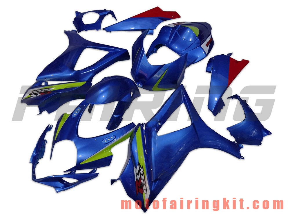 Kits de carenado aptos para GSXR1000 K7 2007 2008 GSXR 1000 GSX R1000 K7 07 08 Molde de inyección de plástico ABS Carrocería completa para motocicleta Marco de carrocería de posventa (azul) B028